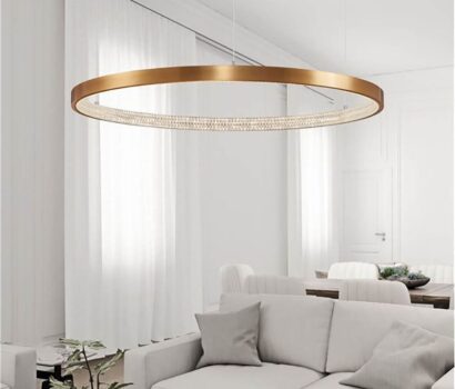 Hängelampe Preston Ø 110cm Gold
