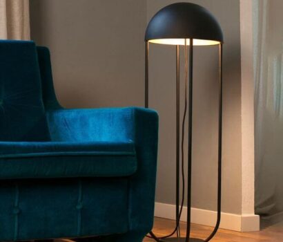Faro-Barcelona-Jellyfish-LED-Stehleuchte-Schwarz - Gold-178822_1