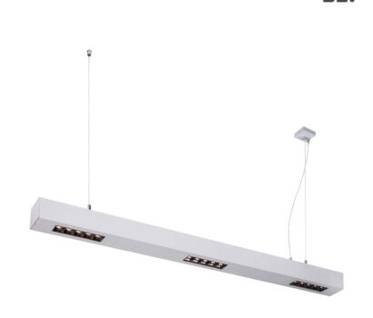 SLV Q-Line LED Pendelleuchte 1m Silber 3000K