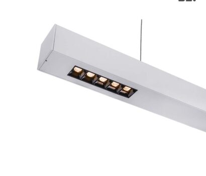 SLV Q-Line LED Pendelleuchte 1m Silber 3000K
