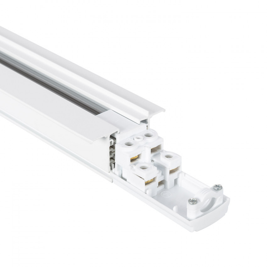 LEDKIA 3-Phasenstromschiene 1m Aus Aluminium – Für LED-Strahler & Flexible Beleuchtung | Schwarz | Bis 2000W | IP20