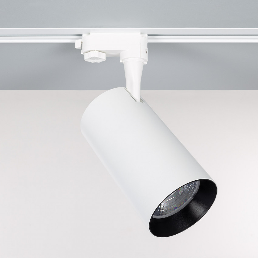 Rail Monophasé Encastrable 2 Mètres Pour Spots LED - Noir, Avec Ailettes De Finition, Coupe à Mesure, Greenice